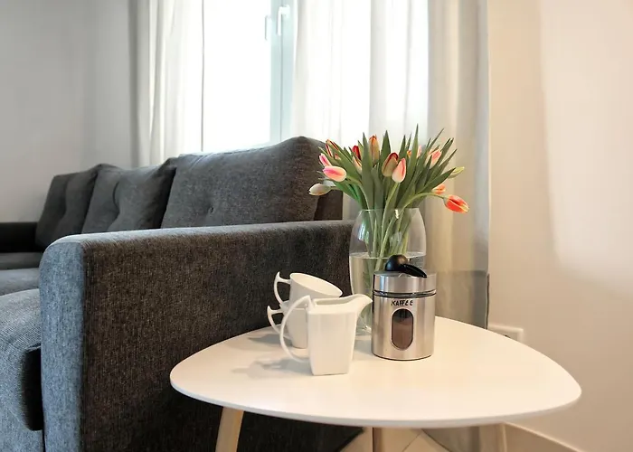 Apartment Modern Wohnen I Smart Tv I Terrasse I 2x Parkplatz I 2 Schlafzimmer I 6 Schlafplaetze Bad Oeynhausen